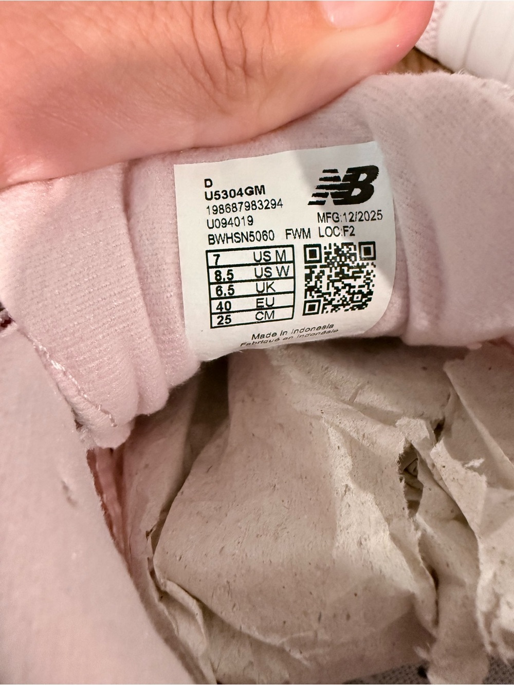New Balance Women's Pink & White Mesh Suede Sneakers - Picture 4 of 4